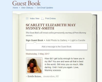 Scarlett's Guestbook
